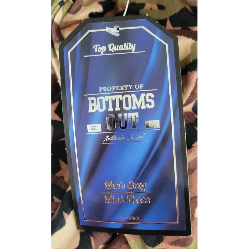 Bottoms Out Men's Camo Print Pajama Pant M NWT